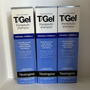 3x Neutrogena T Gel Shampoo 8.5 oz 12/24 expiration date